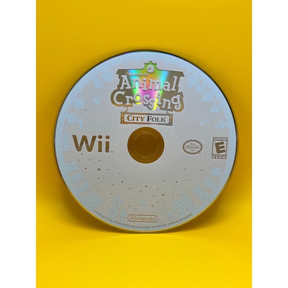 Animal Crossing: City Folk (Nintendo Wii, 2008) Disc Only - Tested Working